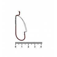 Рибальські гачки, Siweida Single Beak SW-39121, 400шт/уп, колір RED, № 2/0